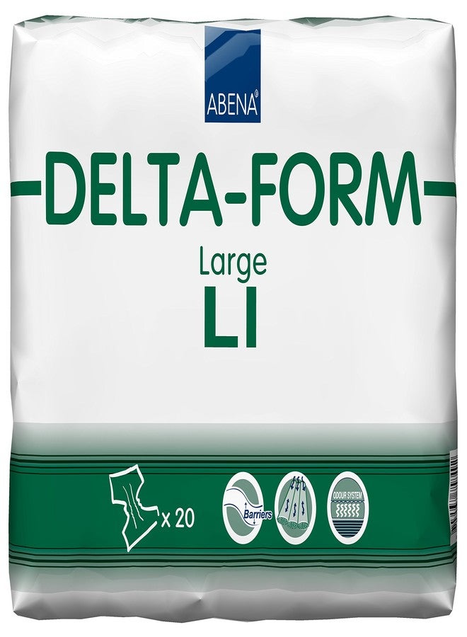 Abena Delta-Form Adult Incontinence Briefs, Level 1, (Small To Large Sizes) Large, 20 Count - Image 2